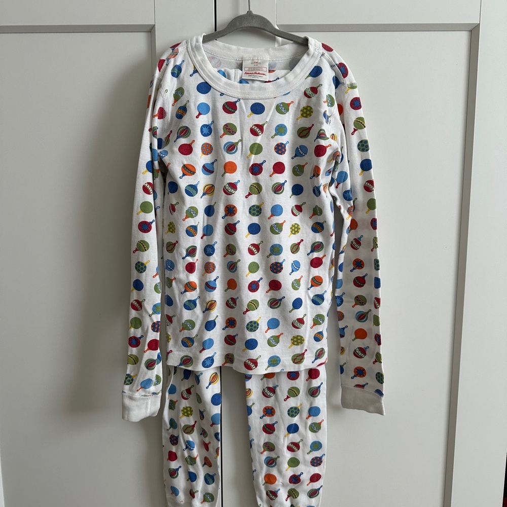 Hanna Andersson Christmas Bauble Pajamas Size 150